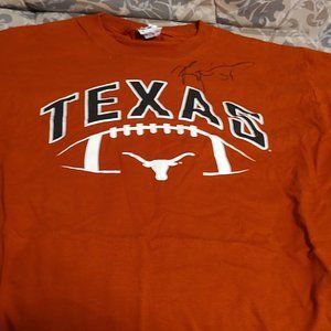 Ricky Williams Autographed Texas Shirt Signed w #34 RARE Hard To Find